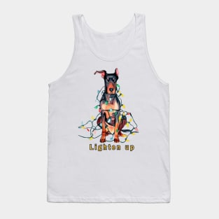 Lighten up Doberman Tank Top